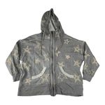 Kyla Seo women's XL Gray Star Hoodie distressed oversized sweatshirt Photo 0