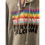 Take Pride Unisex Adult Gray Hoodie Sweatshirt Shirt EVERYONE WELCOME Size Large Photo 4