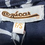 NWT Zuécar Navy Anchor Heart Print Sheer Kimono Cover Up Kaftan Top F/S Black Size undefined Photo 5