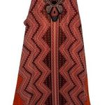 Madison Leigh  Orange With Embroidered Tribal Pattern dress size 12 Photo 0