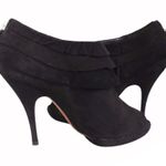 Moschino Cheap & Chic Black Suede Heel Booties Photo 5