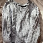 Brandy Melville Cable Knit Sweater Blue Photo 0