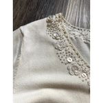 JM Collection Vintage 90s Button Lace Cottage Cream Knit Top Boho Y2K Dainty Coquette Feminine Photo 5