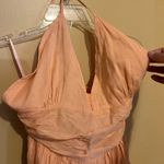 Boston Proper  pink peach maxi halter dress Photo 6