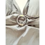 Michael Kors Gunmetal Tank Bathing Suit Cruise Swimwear Sleek Top Part XS Photo 3