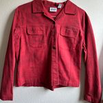 Chico's Chico’s Design Pattern Jean Jacket Photo 1