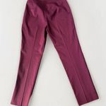 Lafayette 148 Dress Pants Womens 2 Maroon Virgin Wool Blend Straight Office Red Photo 1
