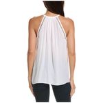 Ramy Brook  Cerise Ivory Embellished Halter Tank Top – Size M Photo 1