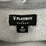 PacSun Playboy by Rainbow Hoodie Women M Gray Los Angeles Logo Fleece Streetwear Photo 4