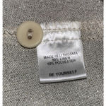 Flax  Organic Minimalist Quiet Luxury Natural Linen Shimmer Long Sleeve Blouse Lg Photo 5