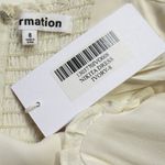 Reformation NWT  Nikita Midi in Ivory Tank Tie Straps Flounce Hem Dress 8 Photo 2