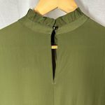 Scotch & Soda Ruffle Tiered Short Sleeve Mini Dress Size Medium US 8 Army Green Photo 10