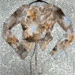 Windsor Long Sleeve Mesh Tie Top Photo 2