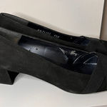 Stuart Weitzman Black Suede Pumps Elastic Cross Strap Low Heel Women Shoes-8.5 Photo 0