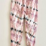 Young Fabulous and Broke Pink Tie Dye Garland Cargo Jogger Sweatpants Size Small Photo 3
