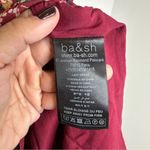 Ba&sh NWT Giani Printed Mini Dress in Bordeaux Photo 6