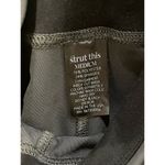 Strut this M Star Ankle Legging Gray Black Glitter Workout Tight Pant Compression Photo 6