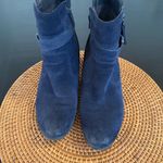 Earth Origins  Blue Suede Ankle Boots Photo 3