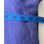 3X Linen Tunic Top Purple Oversized Boxy Lagenlook Artsy Boho Plus Photo 7