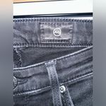 AG Adriano Goldschmied Adriano Goldschmied Raw Hem Stilt Crop Black Wash Cigarette Crop Jeans Size 25 Photo 2