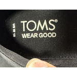 Toms  Women's Cara Black Leather Lug Loafers Size 10 Photo 10