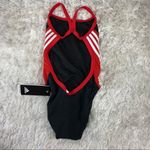 Adidas  Black Red Infinitex 1 pc Swimsuit Sz 18 Photo 1