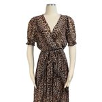 Bec & Bridge Animal Print Flowy Wrap Front Maxi Dress Size 4 Photo 7