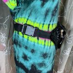 Black Quilted Patent Leather Fanny Pack with Gold Chain Zip Photo 4