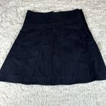 Akini  Midi A-Line Skirt, Black, Lined, Side Zipper, Size 4 Photo 0