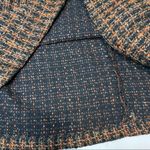 ZARA  Wool Tweed Checkered Dress w/Embroidered Flowers and Sequin Pattern Photo 9