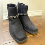 NEW HARLEY DAVISON WOMEN'S KORSEN CHAIN ANKLE
BOOT size 7.5 Black Photo 12