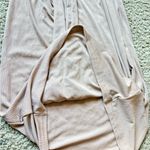 Beige Ribbed Halter Tie Photo 5