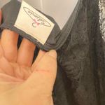 Solemio Black lace short sleeve blouse with button back  M Photo 2