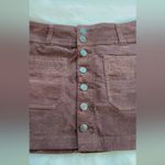 Free People We The  Chocolate Brown Joanie Corduroy Mini Skirt Size 24 Photo 4
