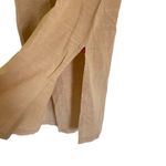 W Embroidered 100% cotton 3/4 sleeve dress or swimsuit cover up size small Tan Photo 2