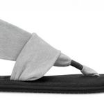 Sanuk Yoga Thongs Yoga Sling 2 Flip Flops Gray Grey NEW Foam Comfort Size 6 Photo 0