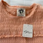 Free People NWT‎ -  Care Red Delicious T-Shirt Top in Sunset Peach Orange Size XS Photo 8