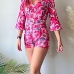 Dalia Pink Floral Romper Size 2 Photo 0