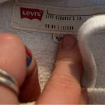 Levi's  Cropped white hoodie size small Photo 2