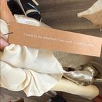 Reformation This is a Gatsby Dress in a silver or champagne color new with tags Photo 7