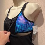 New Women’s Aqua Tech Blouson Tankini Top Blue Tie Dye Black Medium NWT Photo 4