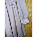 ZARA  Ruffle Blush Pink Sheer Blouse | Romantic Boho Top XS Photo 2