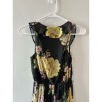 Disney Princess Dress Women's XS Black Floral Fairy Grunge Long Maxi Sheer Photo 5