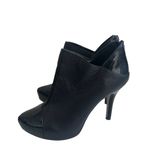 Isola  Black Pebble Leather Heels Booties Ankle Boots Size 7 Photo 3