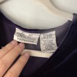 Kathie Lee Collection Kathie Lee Vintage 90s Velvet Top Short Sleeve Blue Whimsigoth Grunge‎ Witchy Photo 6