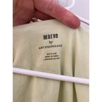 Maeve Anthropologie  V-Neck Bubble Tee in Light Green Women's Size M Photo 2