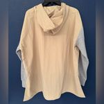 Johnny Was  Calme Mix Nylon Women’s Cream Hooded Pullover Jacket Size Large Photo 3
