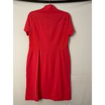 Chico's  Red Short Sleeve Zip Front Utility Dress Size 1 Photo 7