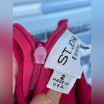 St. John One Shoulder Cocktail Dress Size 2 - Asymmetrical Evening Party Dress Photo 8