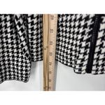 Ralph Lauren Lauren Jacket Womens XL Zip Black Wool Cashmere Blend Houndstooth Photo 7